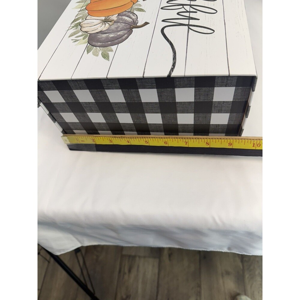 Bundle 3 NEW :FALL Decorative Gift Boxes Lidded Nested Box Sizes - Picture 6 of 16
